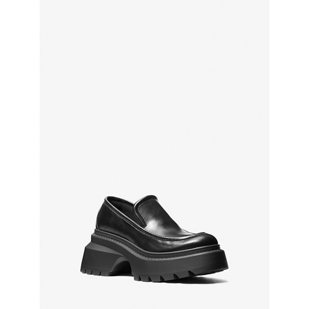 Michael Kors Black Chunky Platform Loafers